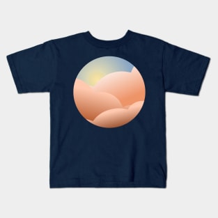 Sky with clouds and sun Kids T-Shirt